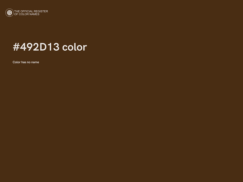 #492D13 color image
