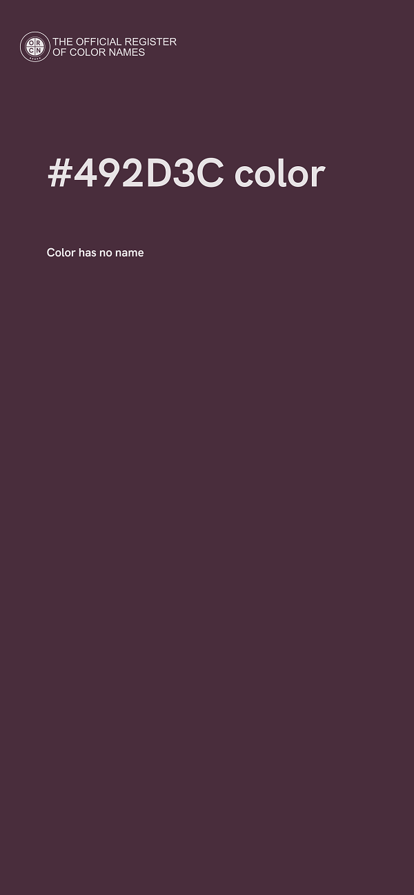 #492D3C color image