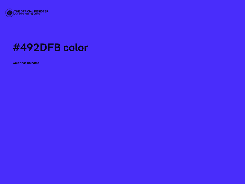 #492DFB color image