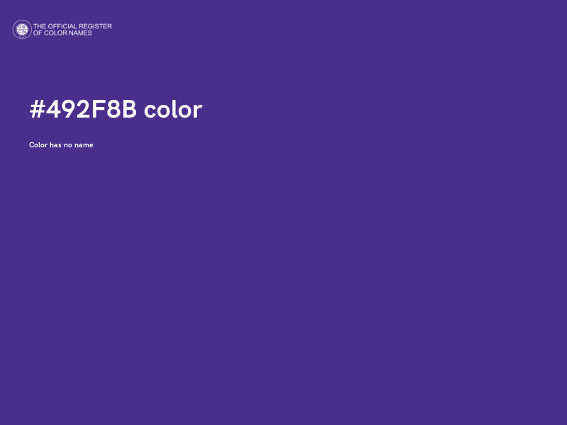 #492F8B color image