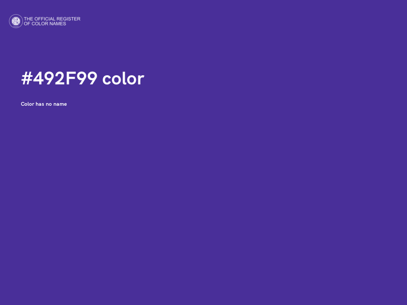 #492F99 color image