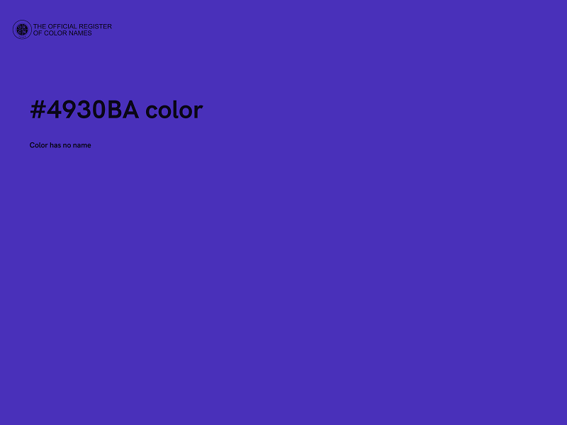 #4930BA color image