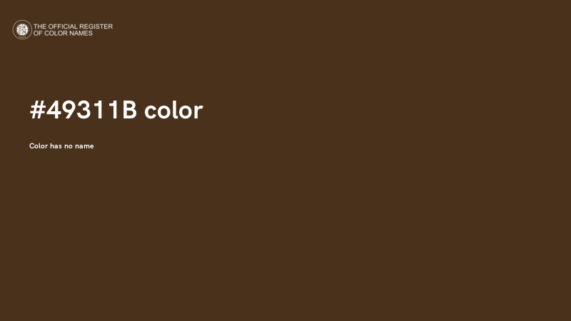 #49311B color image
