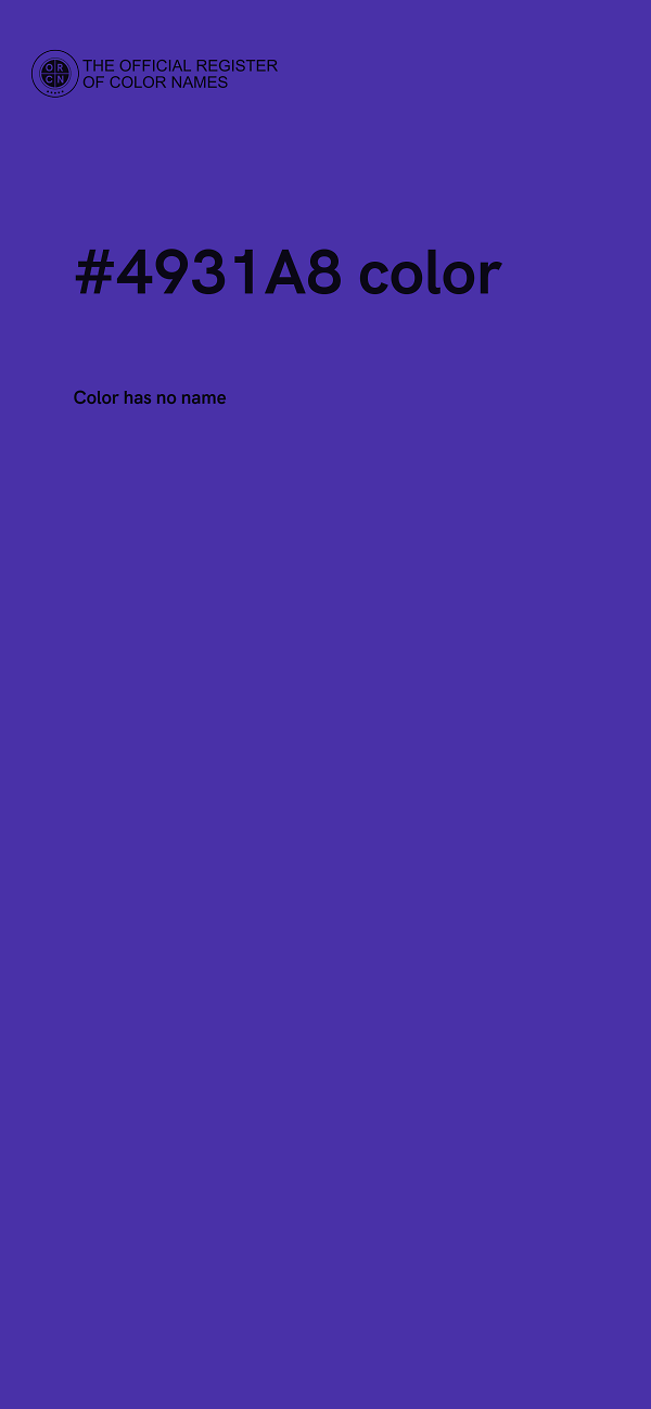 #4931A8 color image