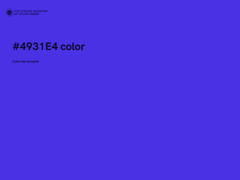#4931E4 color image