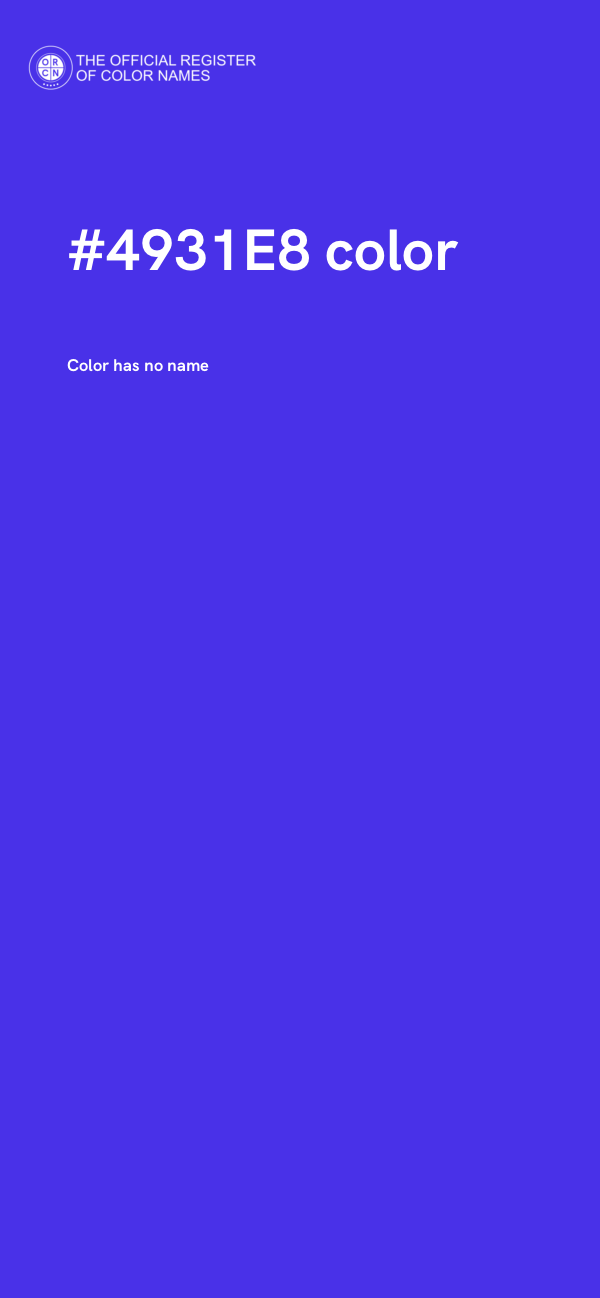 #4931E8 color image