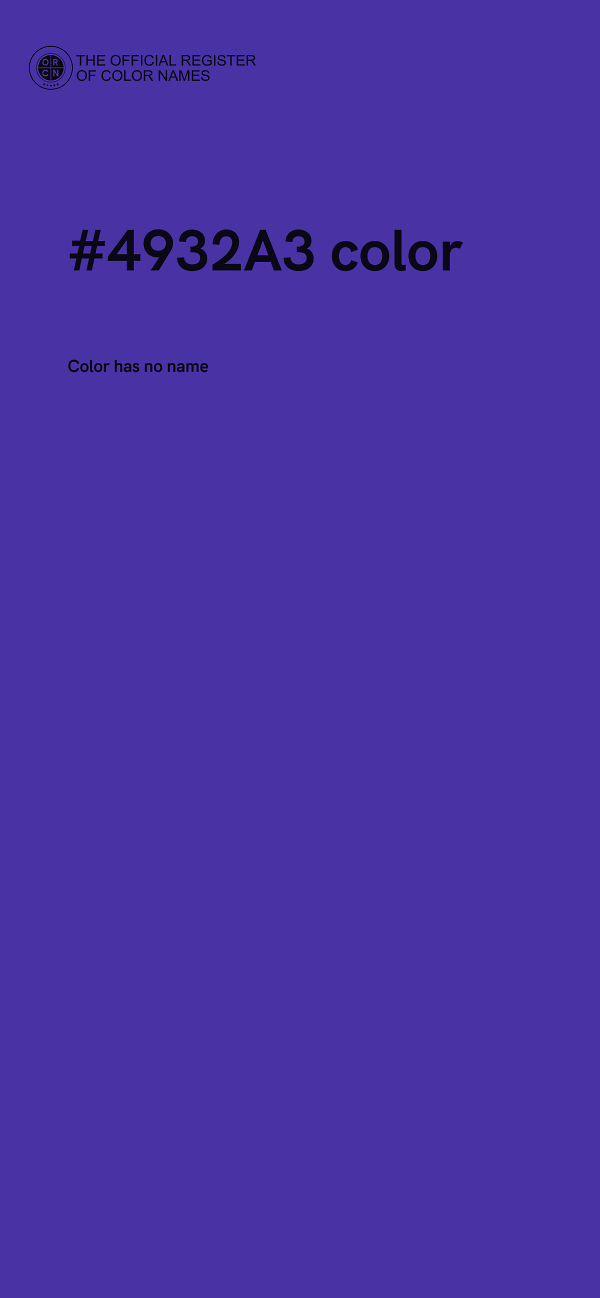 #4932A3 color image