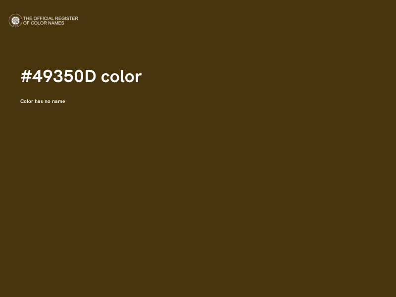 #49350D color image