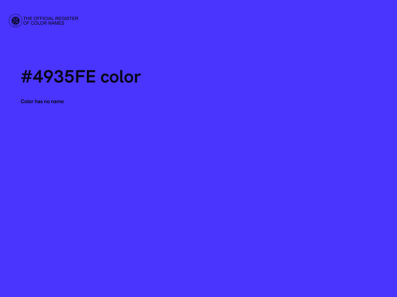 #4935FE color image