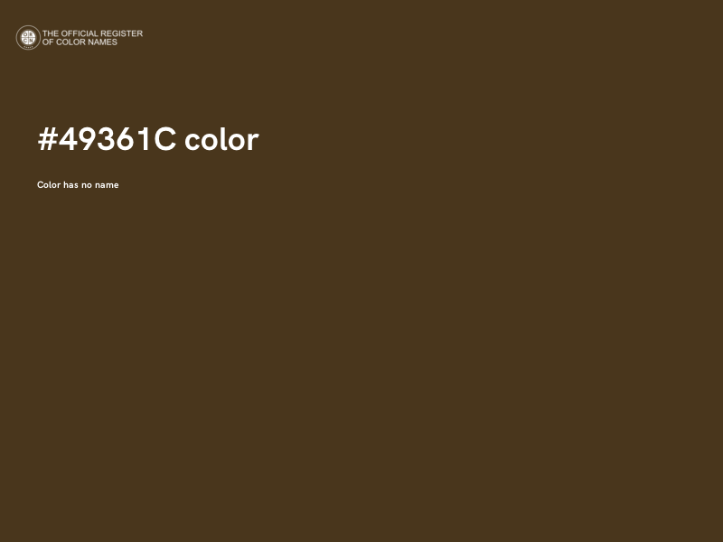 #49361C color image