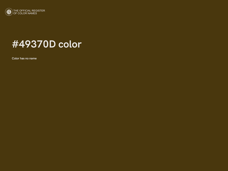 #49370D color image