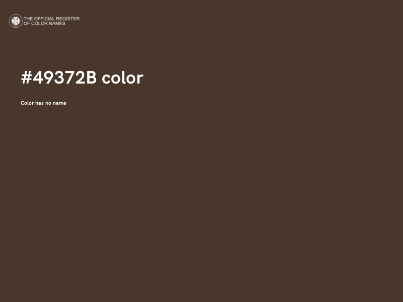 #49372B color image