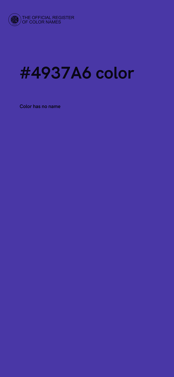 #4937A6 color image