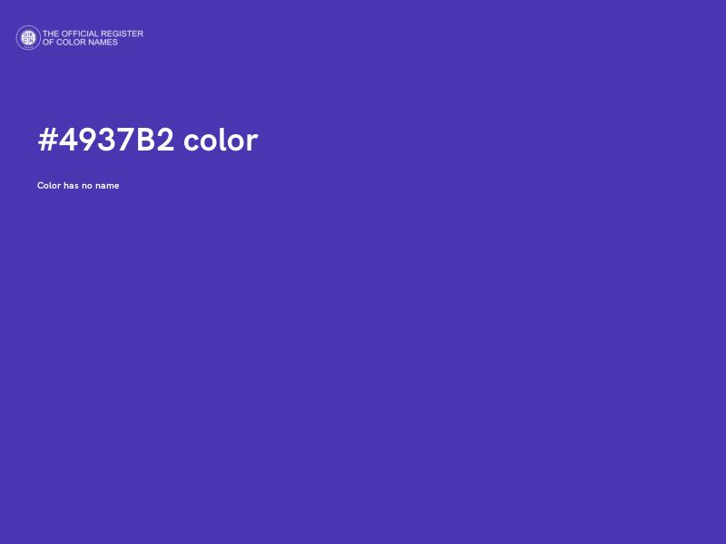 #4937B2 color image