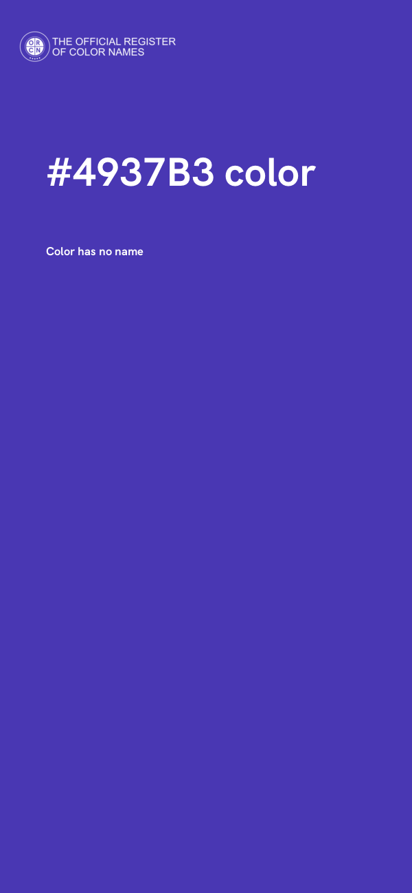 #4937B3 color image