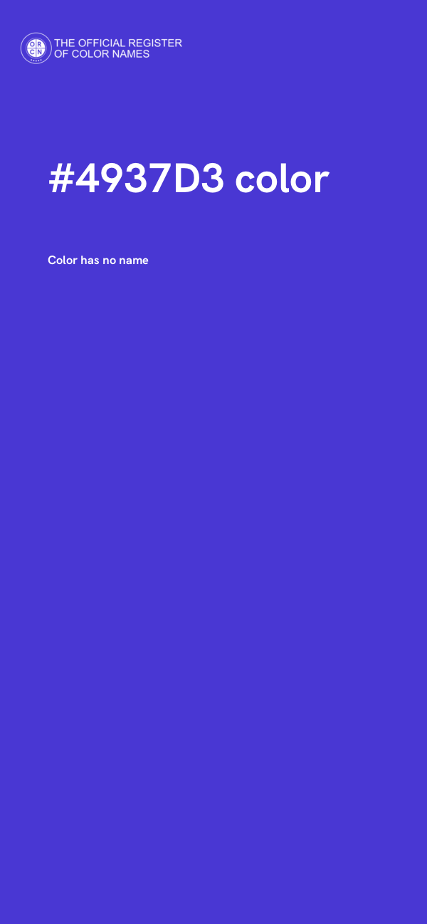 #4937D3 color image