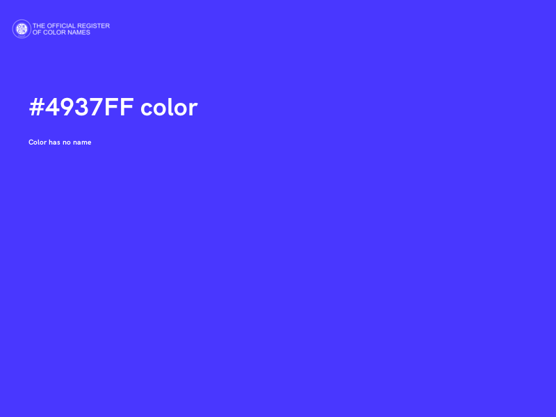 #4937FF color image