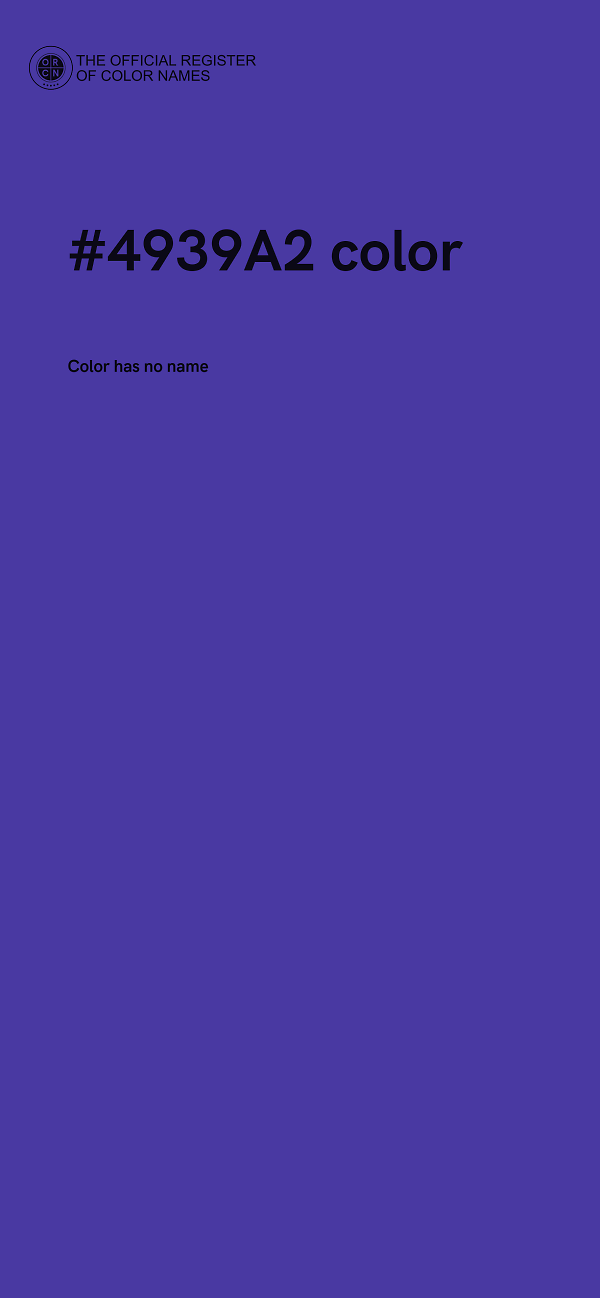 #4939A2 color image