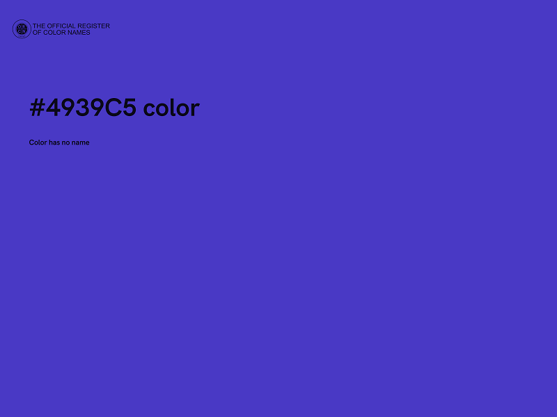 #4939C5 color image
