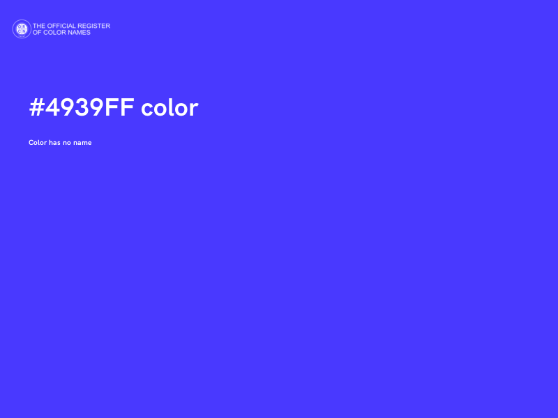 #4939FF color image
