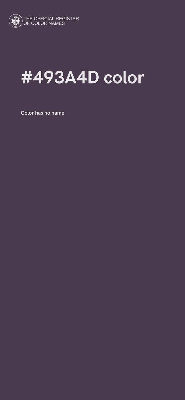 #493A4D color image