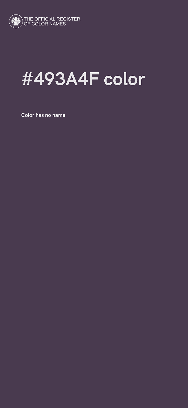 #493A4F color image