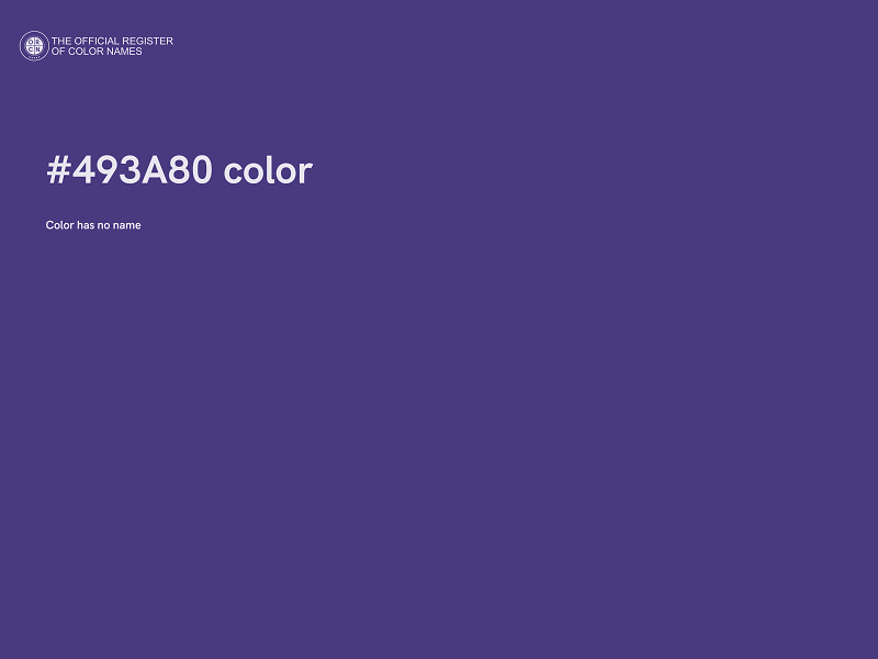 #493A80 color image