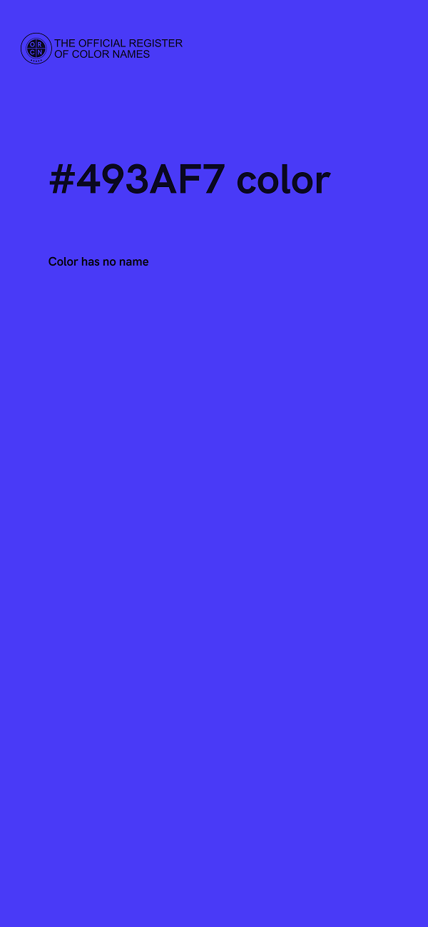 #493AF7 color image