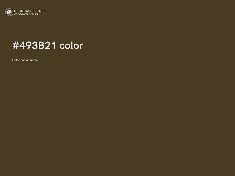 #493B21 color image