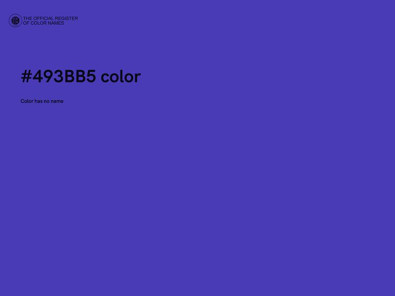 #493BB5 color image