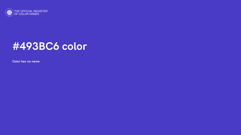#493BC6 color image