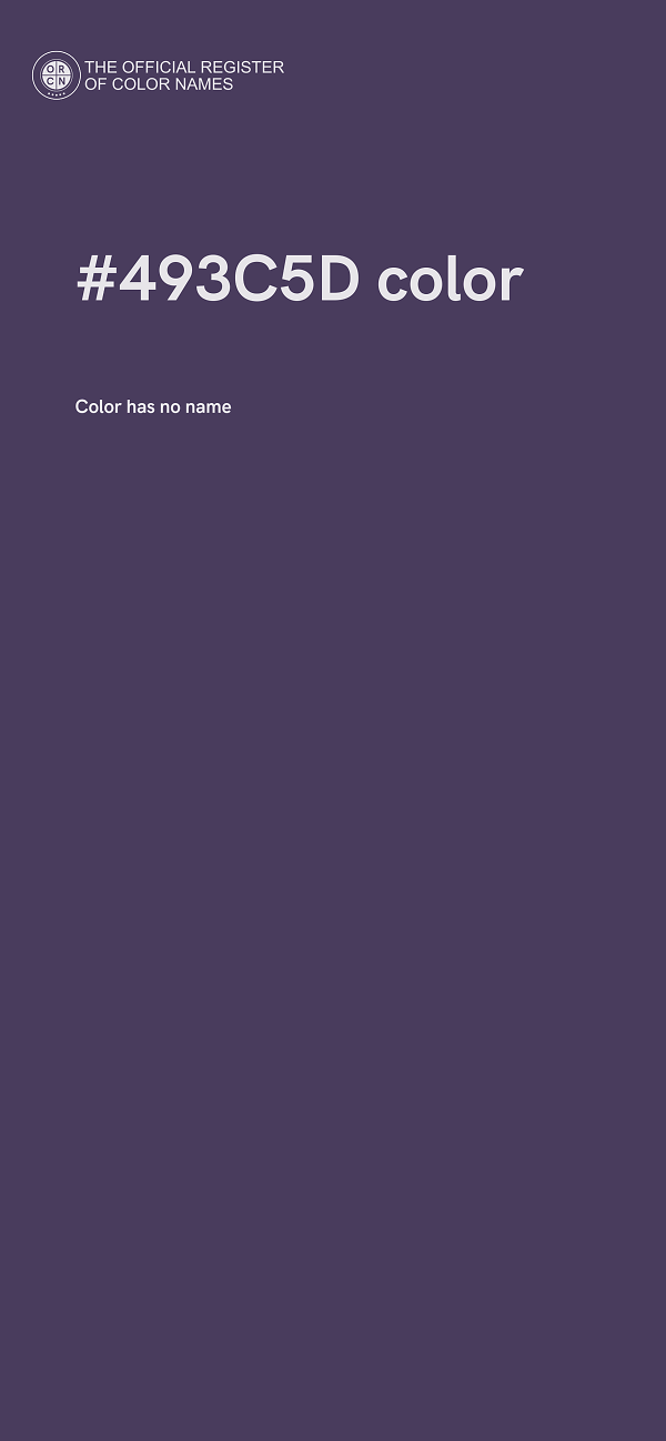 #493C5D color image