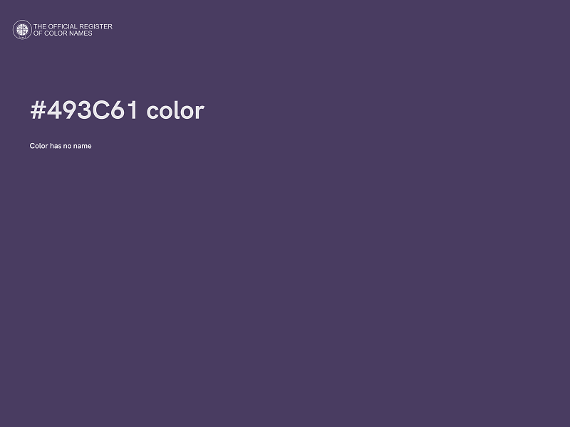 #493C61 color image