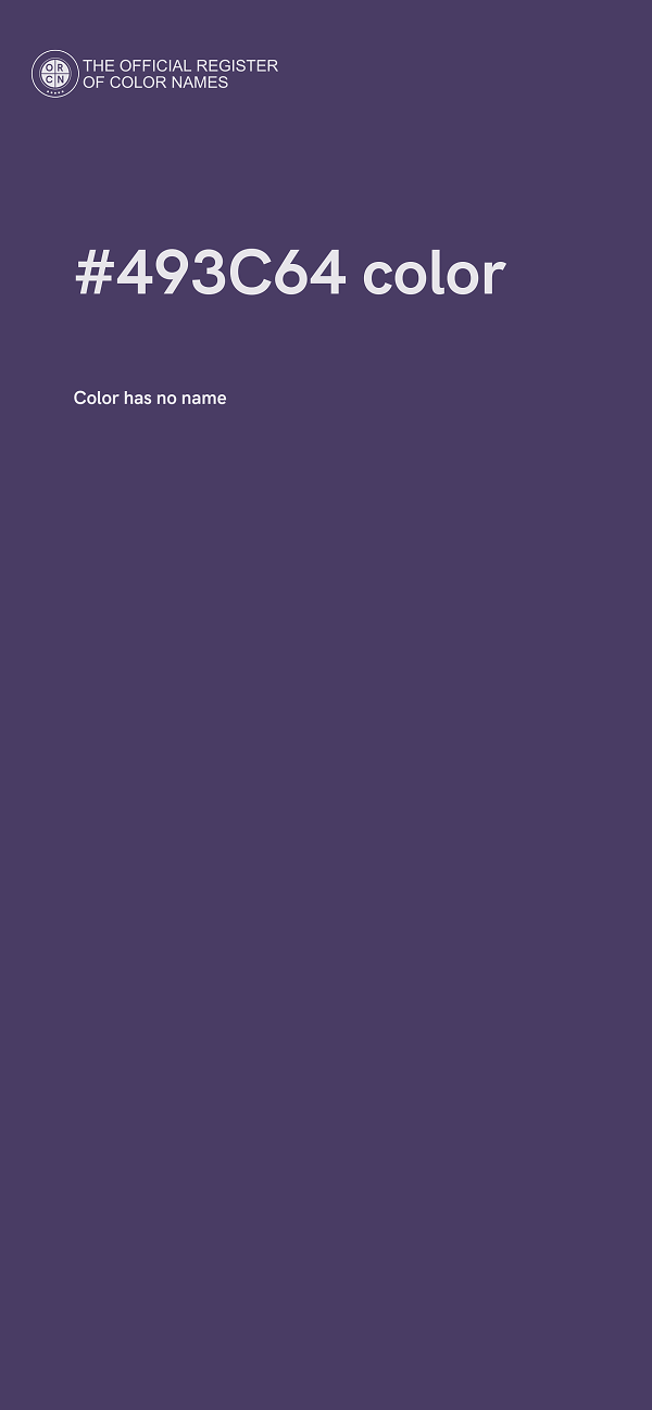 #493C64 color image
