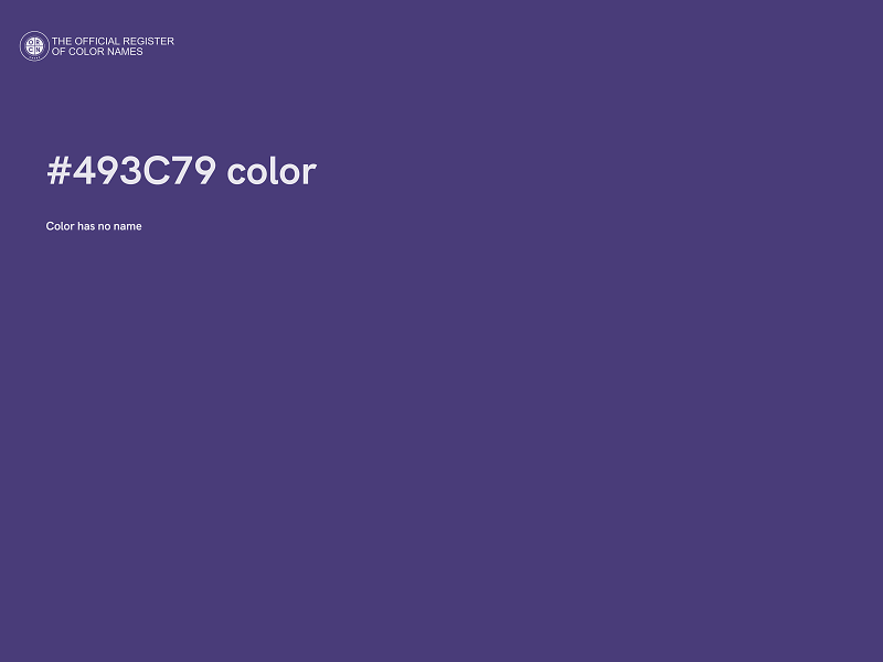 #493C79 color image