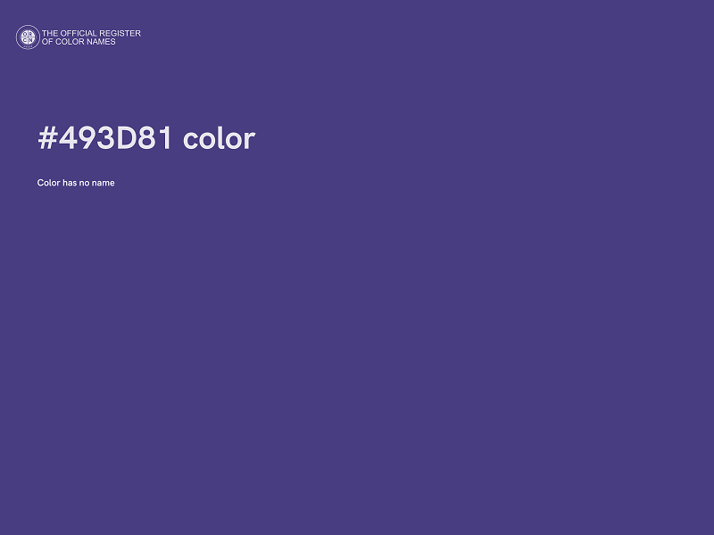 #493D81 color image