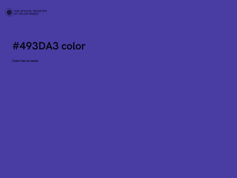 #493DA3 color image