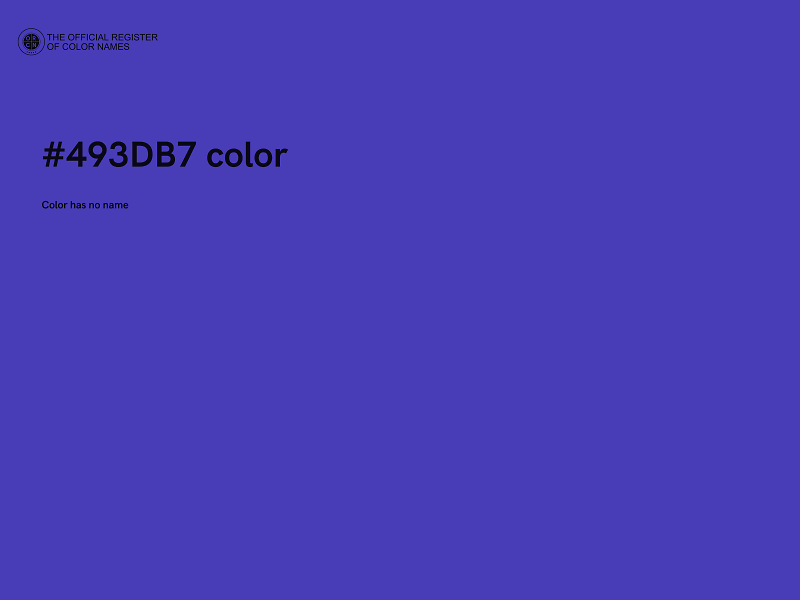 #493DB7 color image