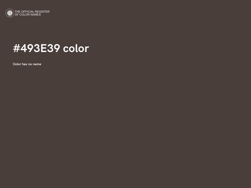 #493E39 color image