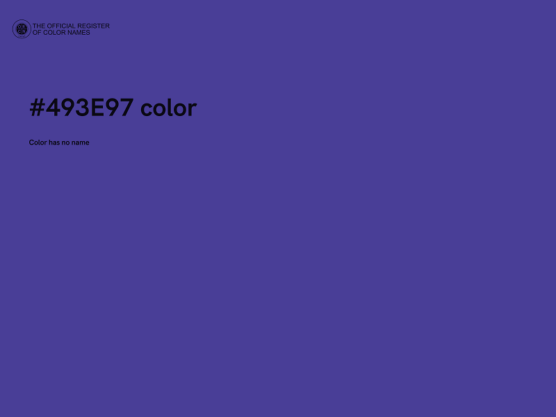 #493E97 color image