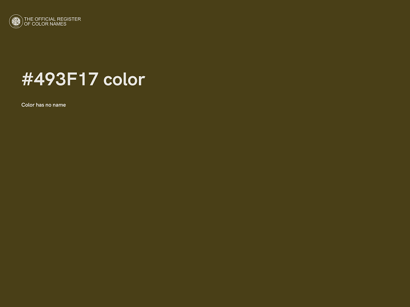 #493F17 color image