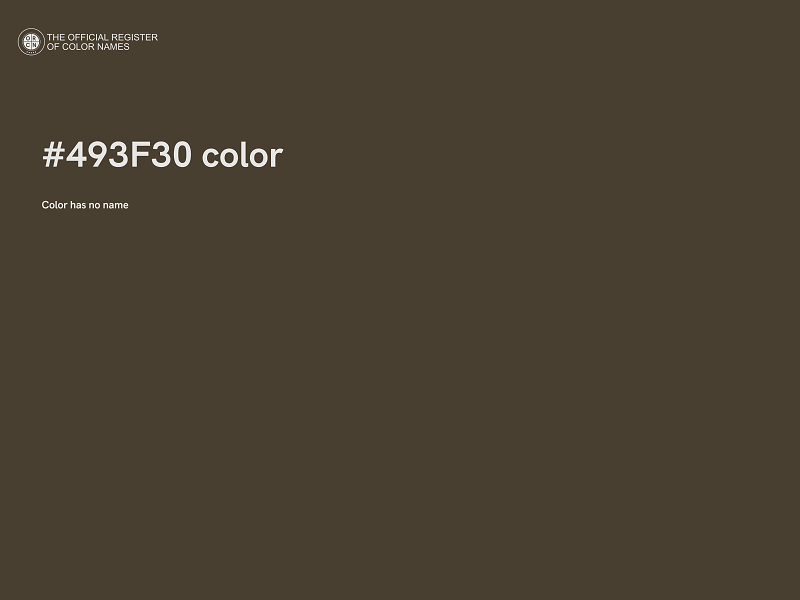#493F30 color image