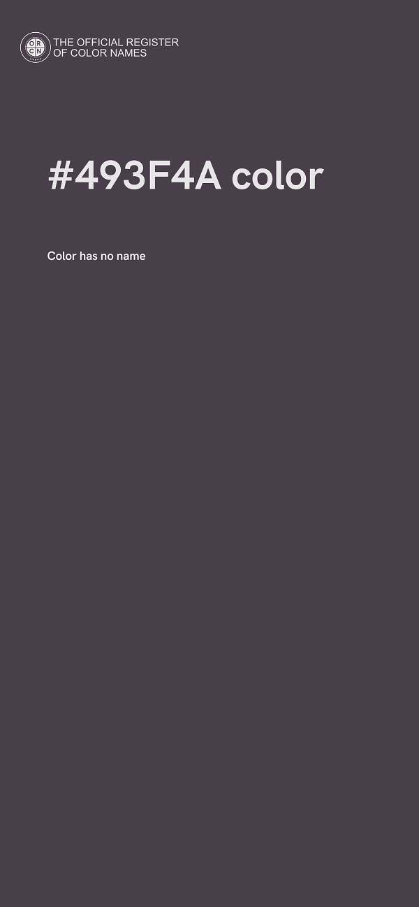 #493F4A color image