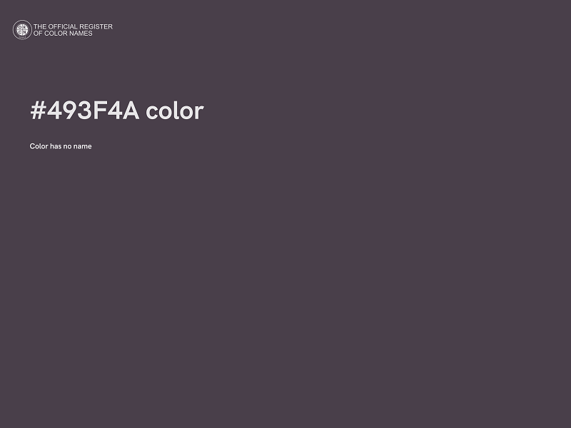 #493F4A color image