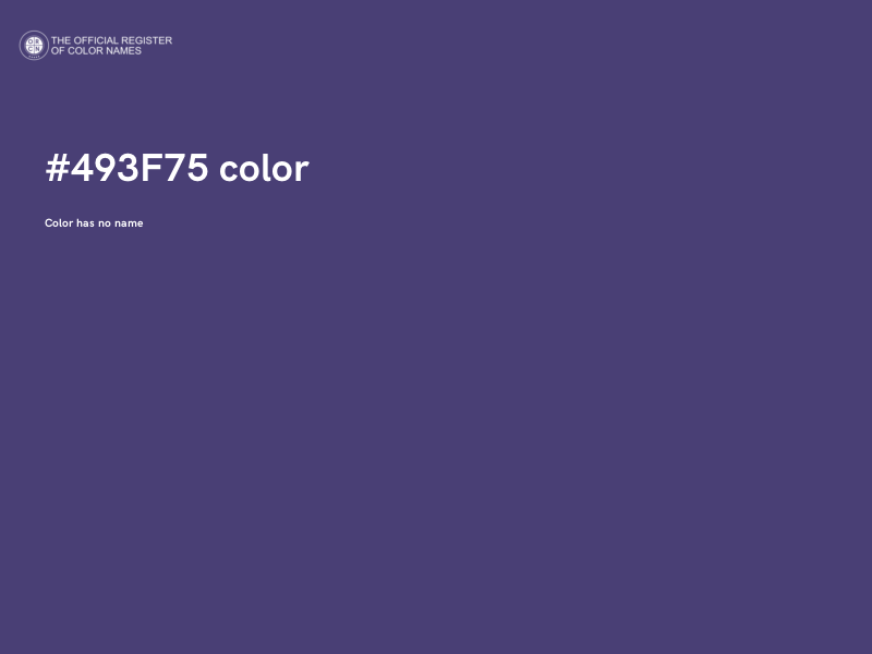 #493F75 color image
