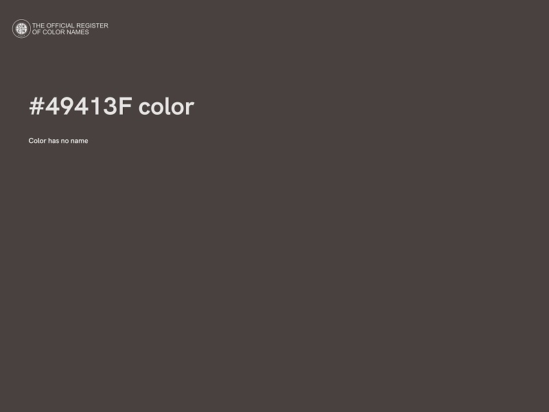 #49413F color image