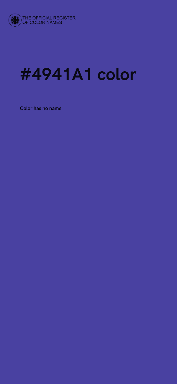 #4941A1 color image