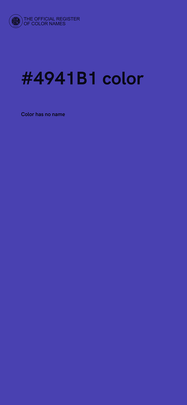 #4941B1 color image