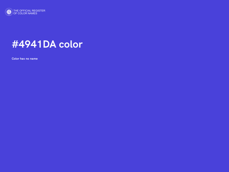 #4941DA color image