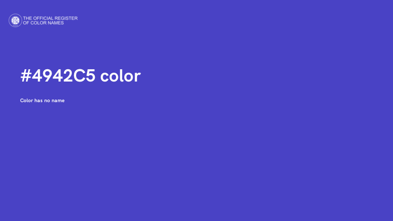 #4942C5 color image